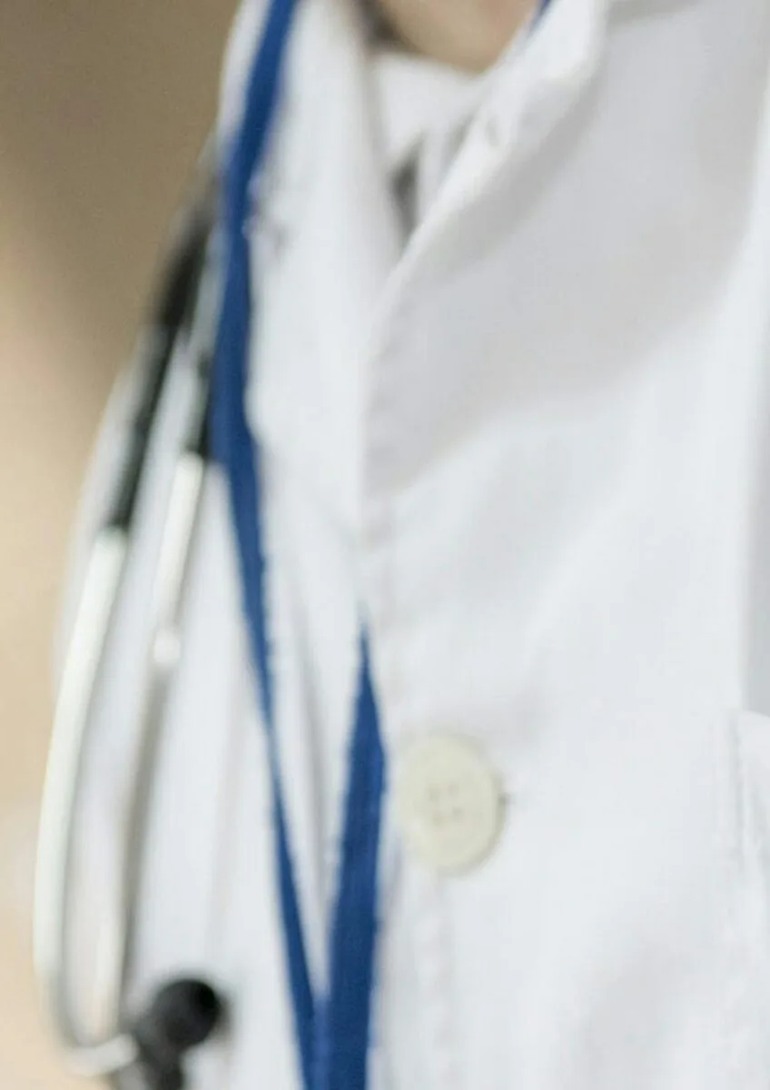 Doctor's coat with stethoscope