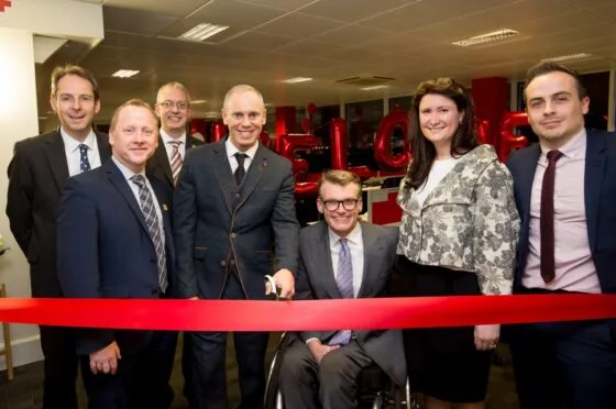 Fletchers colleagues at ribbon-cutting event