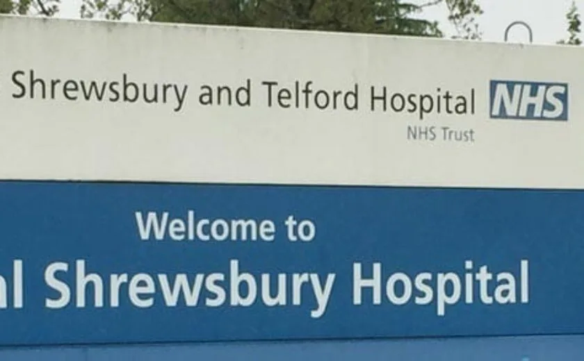 Royal Shrewsbury Hospital entrance sign