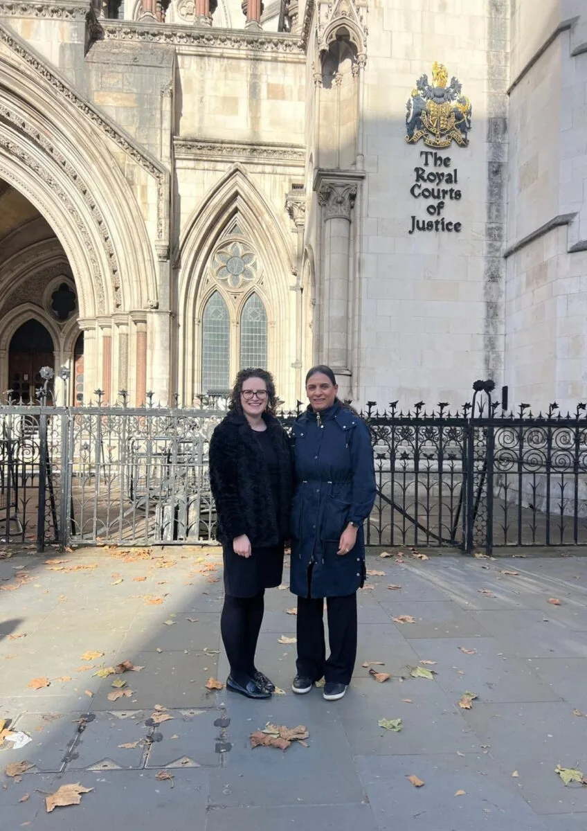 Sahida Patel standing outside court