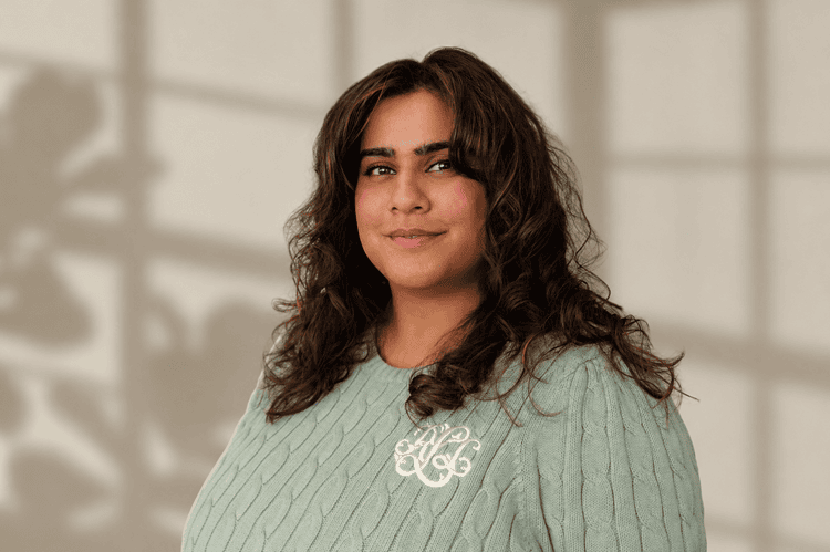 A headshot of Nermeen Salahuddin