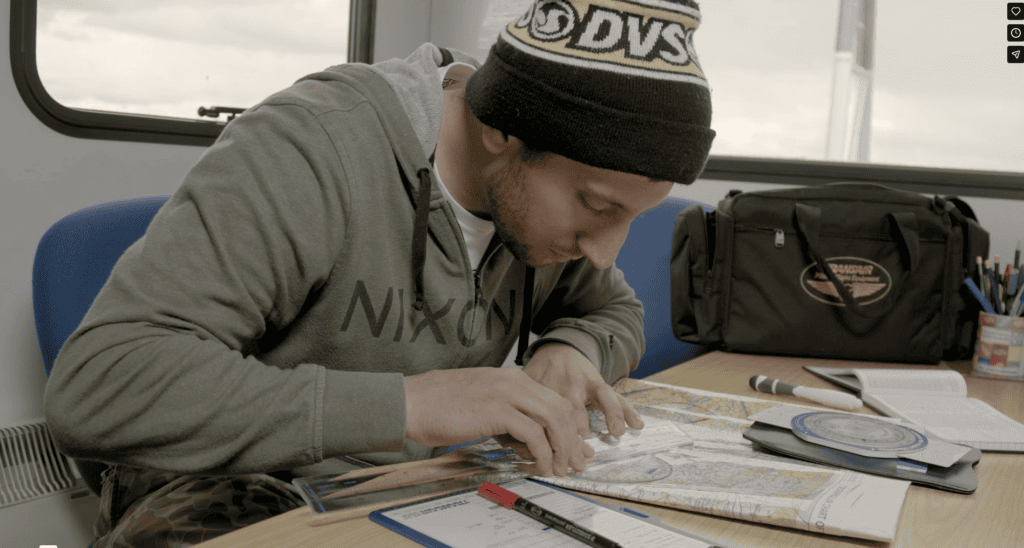 Sam measuring distance on map