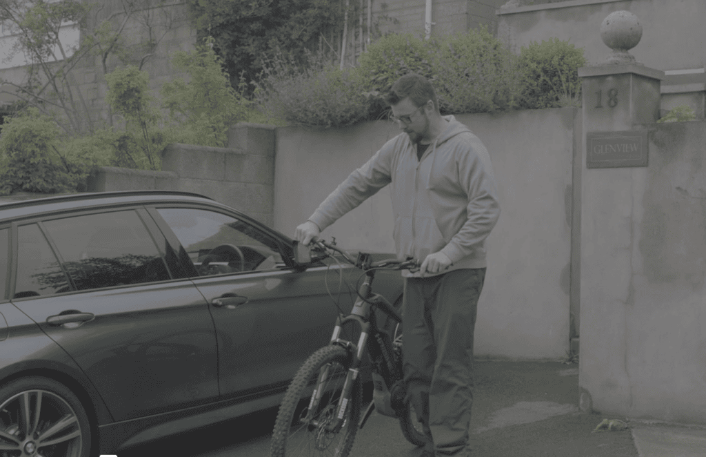 Stuart and his bike