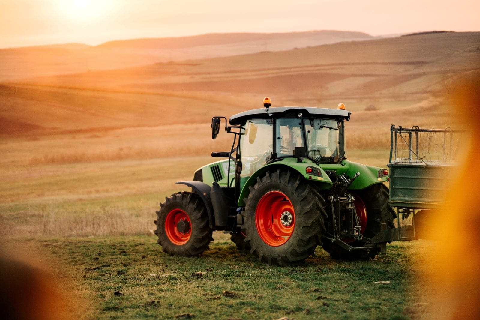 tractor on a farm