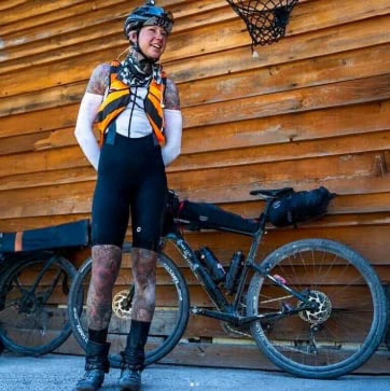 Sarah Ruggins with bike