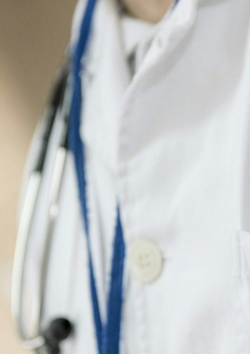 Doctor's coat with stethoscope