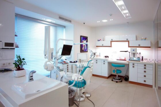 Empty dental surgery treatment room