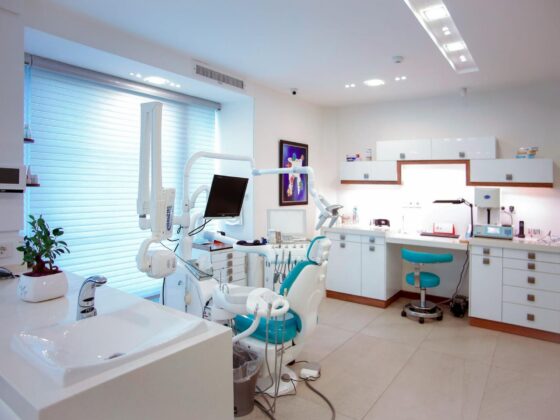 Empty dental surgery treatment room