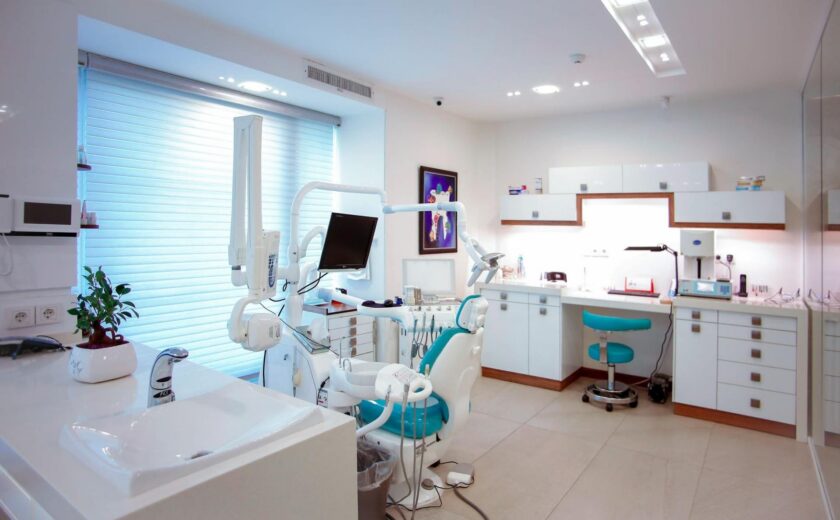 Empty dental surgery treatment room