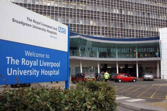 Entrance to Royal Liverpool University Hospital