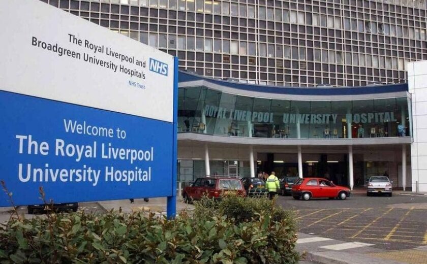 Entrance to Royal Liverpool University Hospital