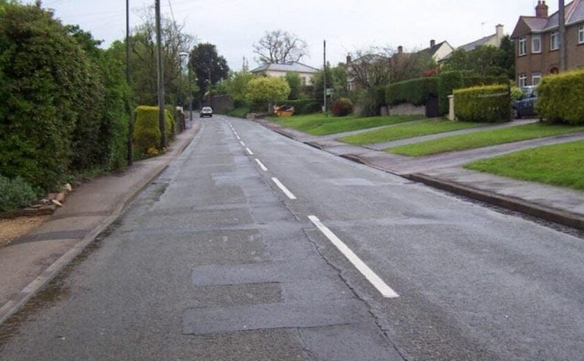 Residential road in Tutshill