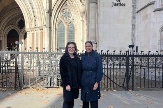 Sahida Patel standing outside court