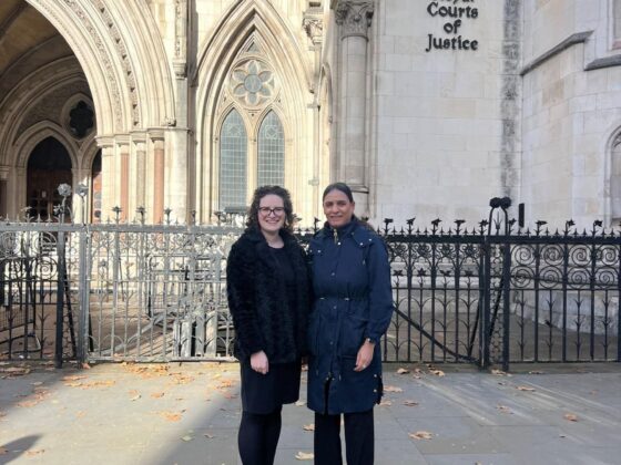 Sahida Patel standing outside court