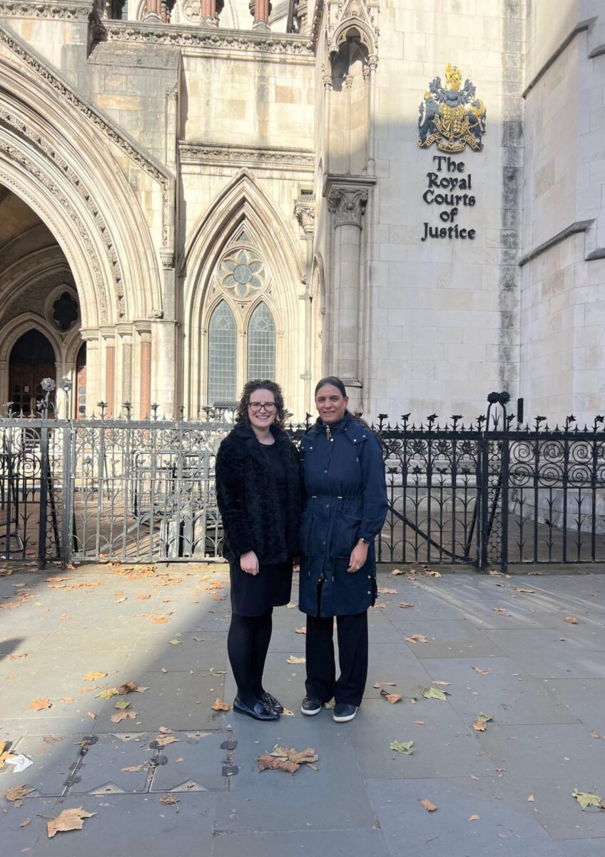 Sahida Patel standing outside court