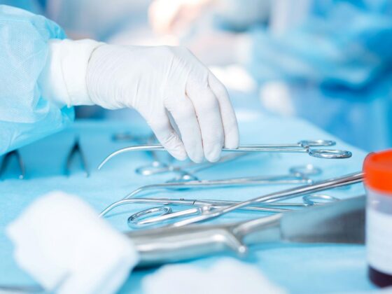 Surgical instruments prepared in operating theatre