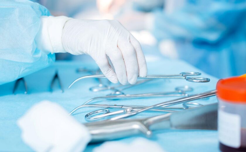 Surgical instruments prepared in operating theatre