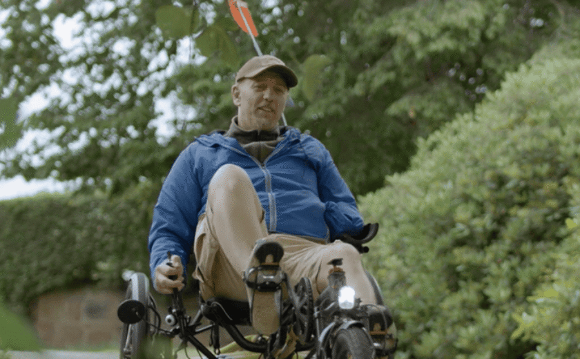Dave cycling