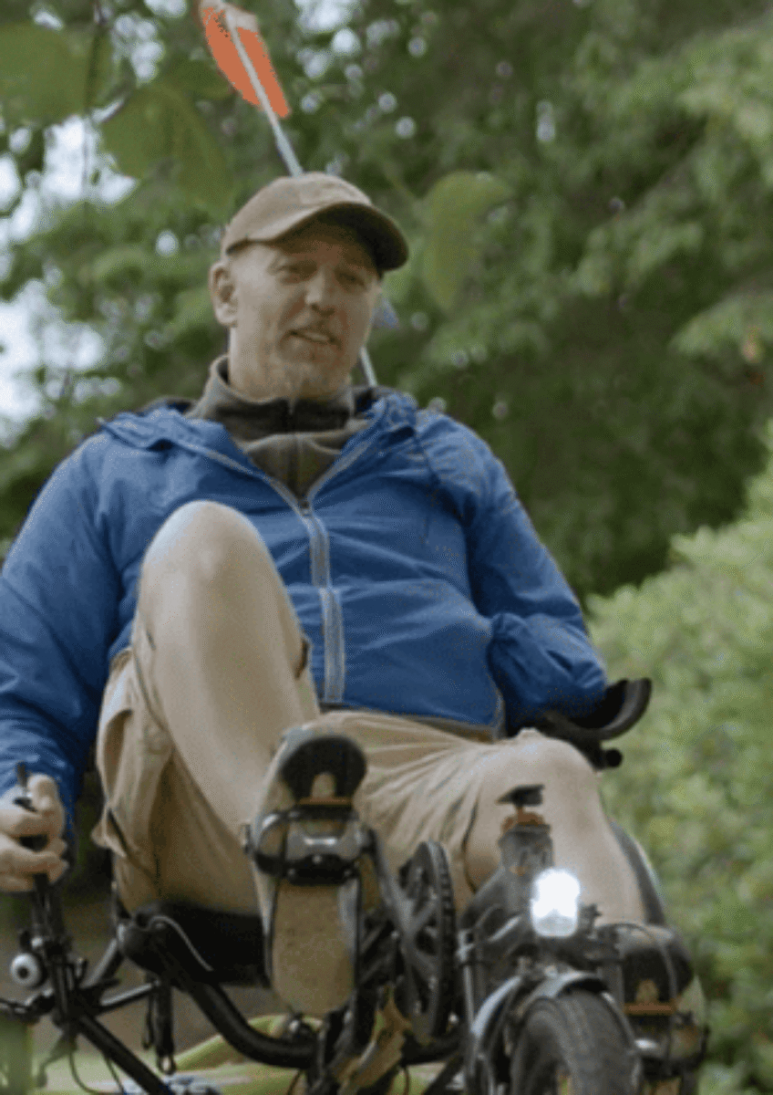 Dave cycling