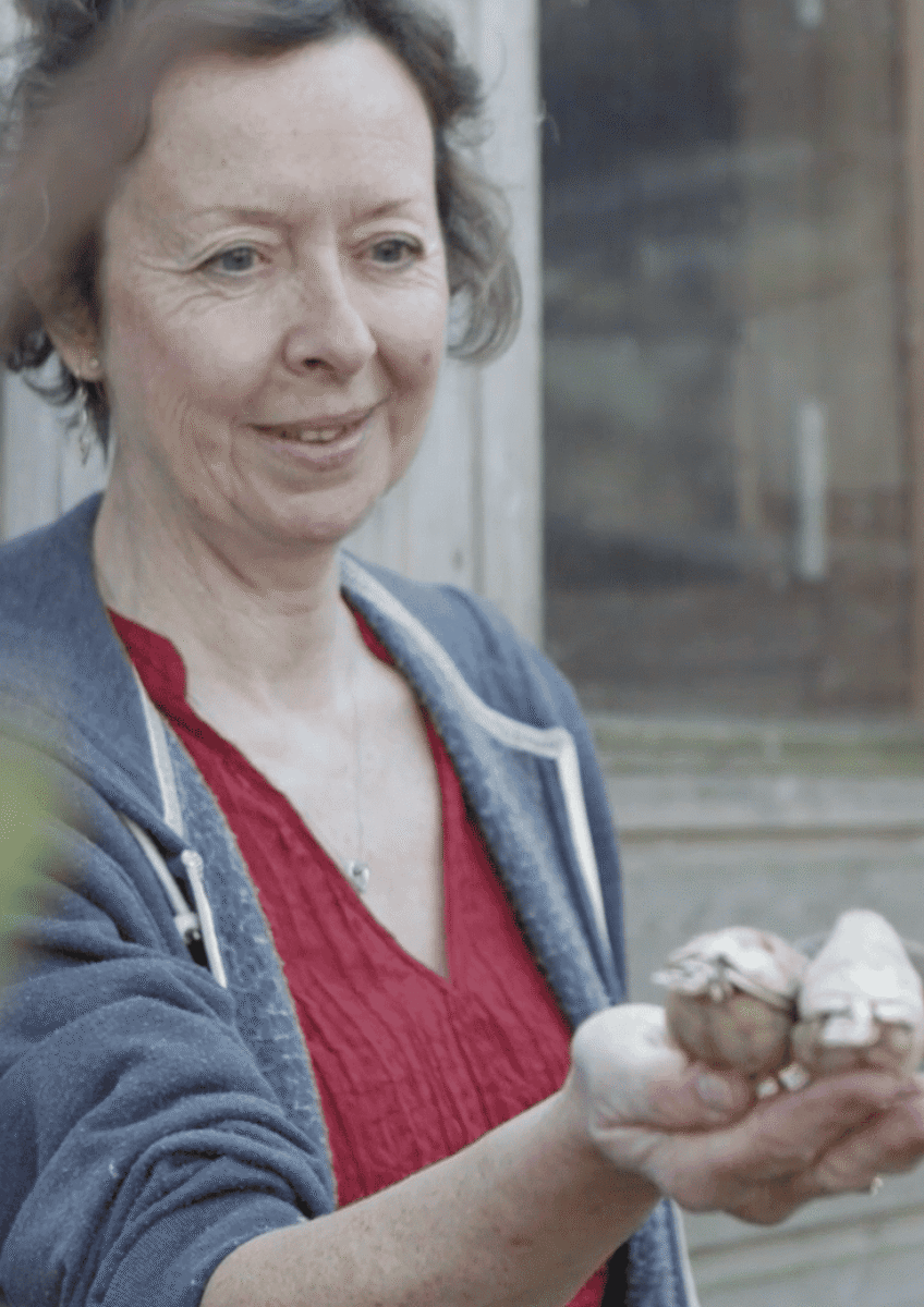 Janice holding birds