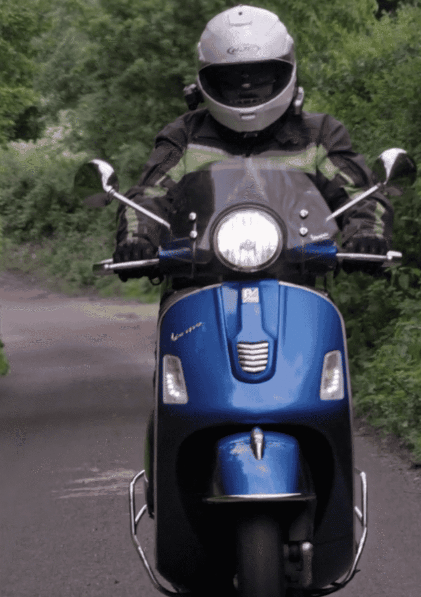 Mike on his bike