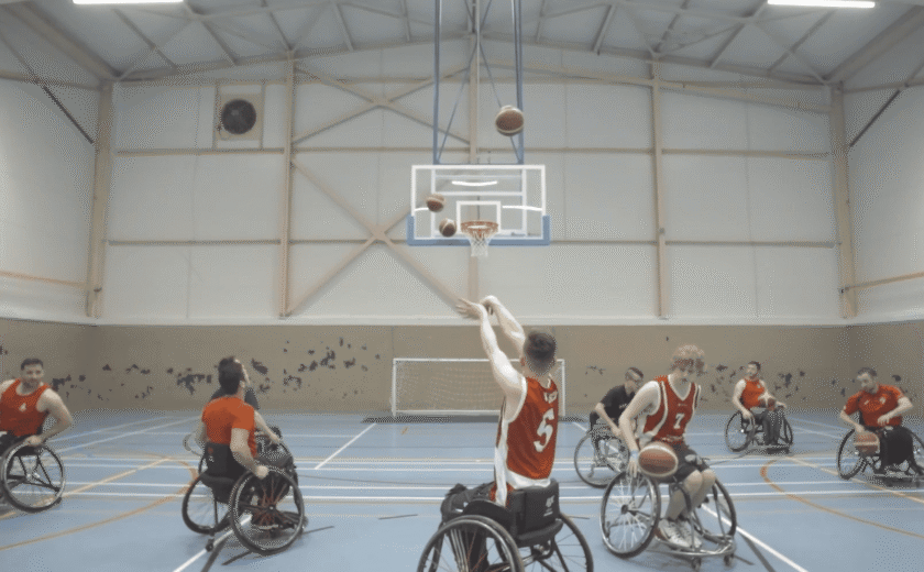 Jack playing Basketball