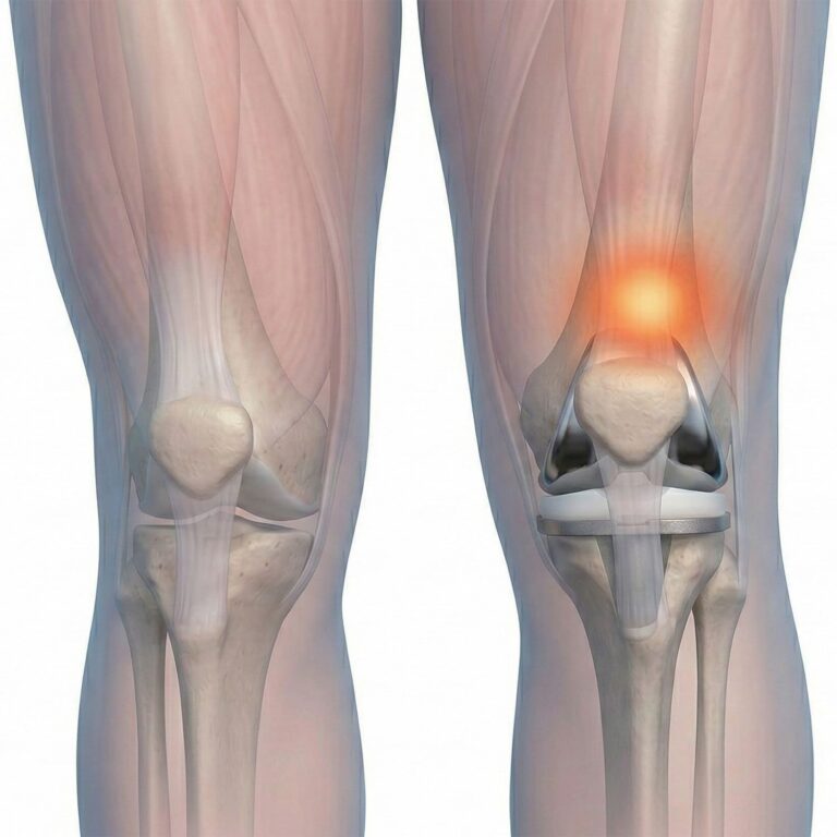 Knee pain graphic
